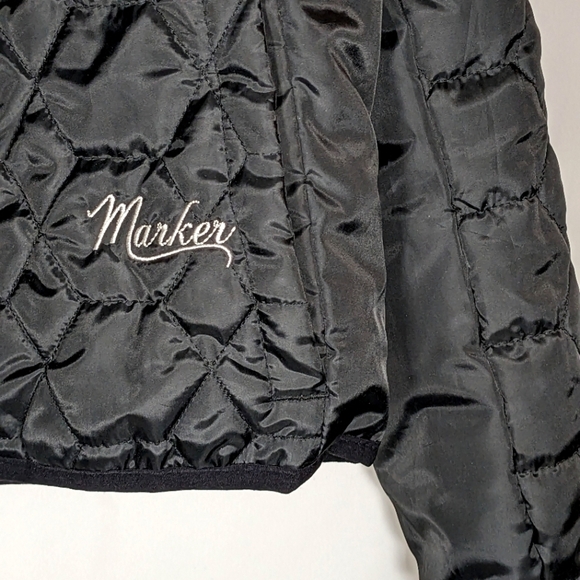 Marker Black Quilted Puffer Zip Up Women's Ski Jacket Size Large - Picture 5 of 10